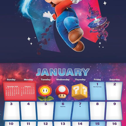2027 The Super Mario Galaxy Movie Wall Calendar