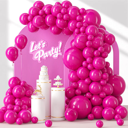 122pcs Burgundy Maroon Latex Balloons in 18 12 10 5 inches