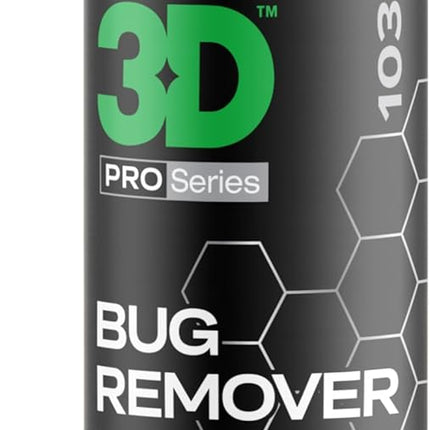 3D Bug Remover - All Purpose Exterior Cleaner & Degreaser to Wipe Away Bugs on Plastic, Rubber, Metal, Chrome, Aluminum, Windows & Mirrors, Suitable for use on Car Paint, Wax & Clear Coat