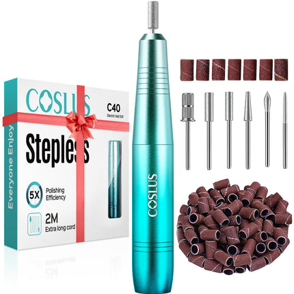 C40 Electric Nail Drill, Precise Speed Dial, Purple