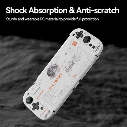 GeekShare Hard Case Compatible with Nintendo Switch 2 (2025), Anti-Scratch Dockable Protective Cover for Switch 2 with Detachable Joysticks, The Moon (Moonlight White)