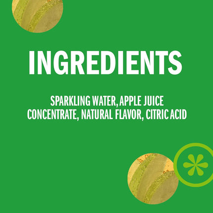 Sparkling Water Juice Beverage Blend, Apple, No Sugar Added, 8.4 FL OZ, 24 Cans