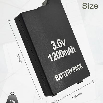 Battery for Sony PSP 2000 3000: Model PSP-S110 Portable Replacement Battery Pack 3.6V 1200mAh for Sony PlayStation PSP 2001 3001 Slim