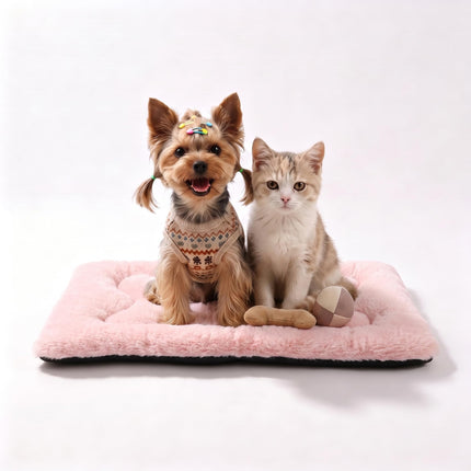 Cama para perro de 36" para jaula metálica, tapete lavable para dormir para mascotas medianas/grandes