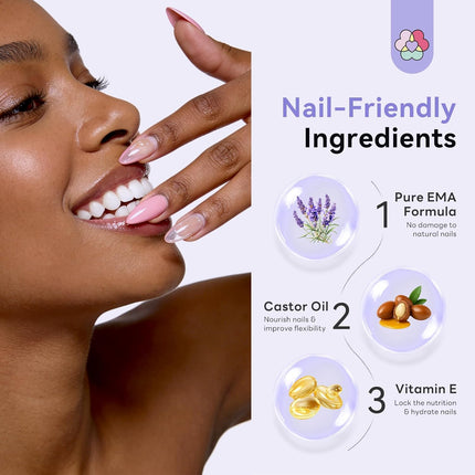 SAVILAND Odorless Monomer Acrylic Nail Liquid 240 ml: Lavender Scented EMA Monomer MMA-Free Nail Monomer Liquid Non-Yellowing Acrylic Monomer for Acrylic Powder DIY Nail Art Home Use