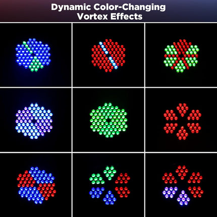 Stage Lights RGB Par Can Uplights, LED Uplight Controlled by DMX512 Sound Activated for Parties, Wedding, DJ, Events, Church, Indoor, Blue