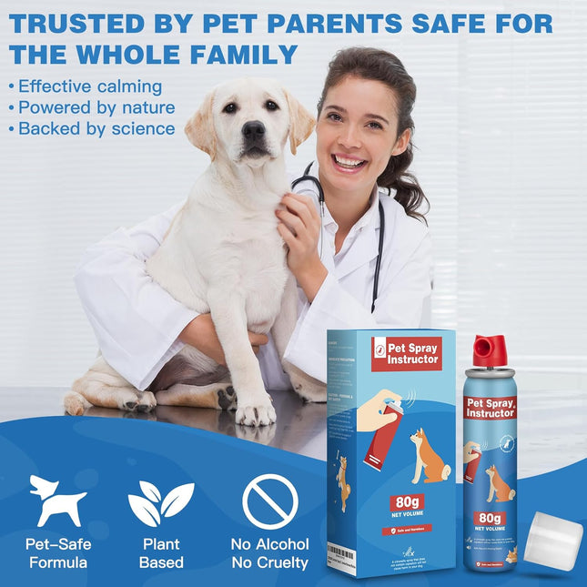 Corrector Spray Dog Trainer - 80ml 2 Pack Professional Dog Corrector Spray for Stops Barking, Jumping - photo 2