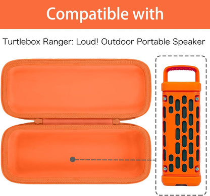 Orange Shockproof Hard Carrying Case with Handle for Ranger Loud Outdoor Bluetooth 5.4 Speaker - photo 2