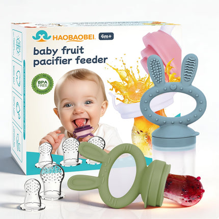 Baby Solids/Frozen Fruit Feeder Pacifier, Infant Teether Toy 4M+, BPA-Free Silicone Pouch & Nipple - photo 14