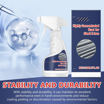 2Pcs Meigline Rust Remover, Highly Concentrated Steel Rust Remover, 2026 Upgraded Multipurpose Rust Remover Spray for Metal, for Tools, Stainless Steel, Automotive Parts, Fast Acting Rust