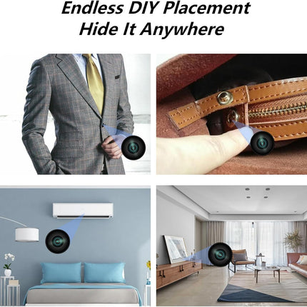 4K DIY Mini Camera Module Small WiFi Security Camera Tiny Wireless Nanny Cam HD Spy Cam for Home Indoor & Outdoor
