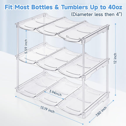 Stackable Water Bottle Organizer for 40 oz Tumbler