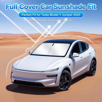 Window Shades for Tesla Model Y Juniper 2025 2026 Windshield Side Rear Window Full Set Blackout Privacy Sunshades for Model Y Accessories Foldable Black Out Window Cover 8PCS