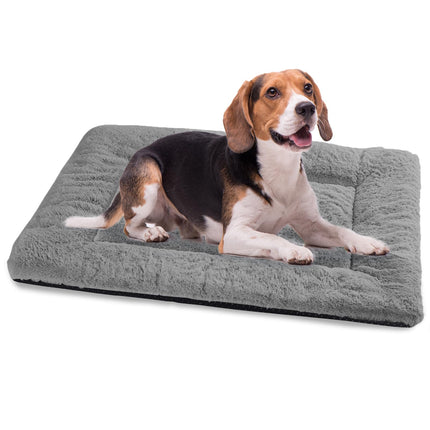 Dog Crate Pad, Washable Cozy Dog Bed Mat for Medium Dogs 36"x23", Gray