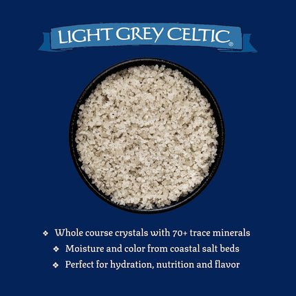 Celtic Sea Salt Light Grey — Unrefined Mineral-Rich Sea Salt (1 lb)