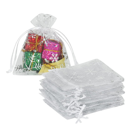 100pcs Organza Jewelry Bags 3x4 in Small Mesh Bags Drawstring
