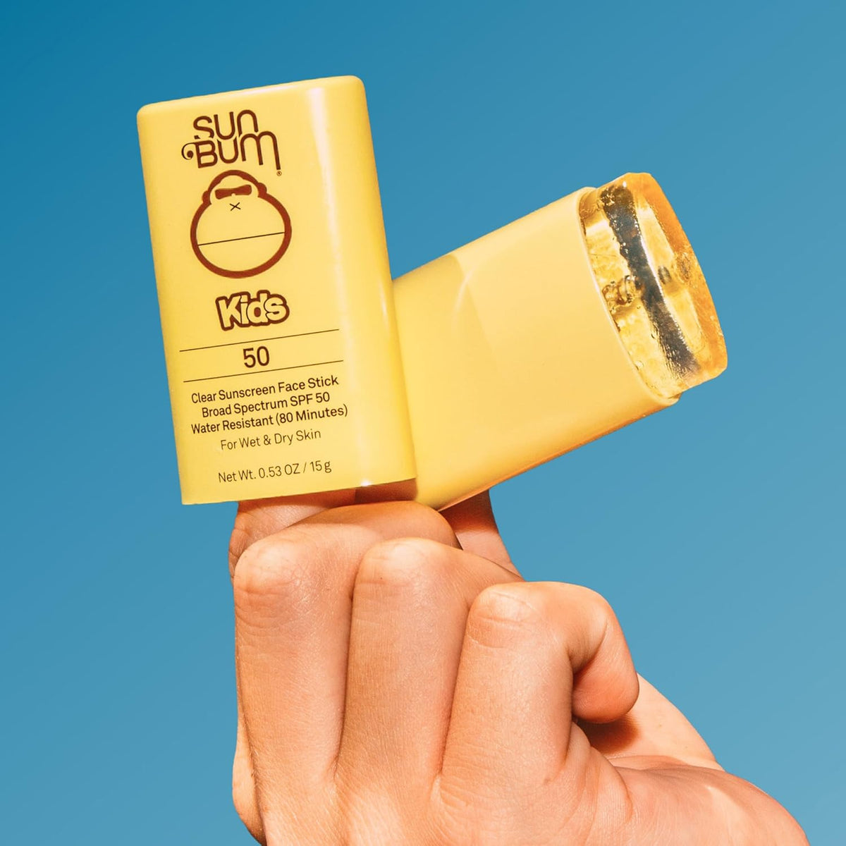 Kids SPF 50 Clear Face Stick Sunscreen - Wet or Dry Skin Application Broad Spectrum Sunscreen with - photo 3