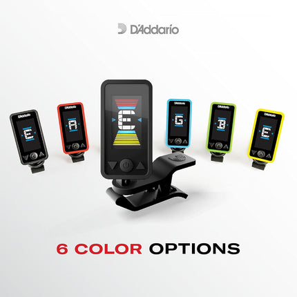 D'Addario Eclipse Guitar Tuner Clip On, PW-CT-17BK, Black