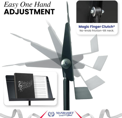 Music Stand for Sheet Music - Long Lasting, Durable Stand - Adjustable Height - 26" to 48" - Made in the - photo 2