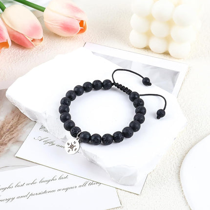 Graduation Gifts for Her Him 2026 Inspirational Compass Graduation Bracelets Keychain with Gift Message Card for Women Daughter Son Friends Middle High School College Students