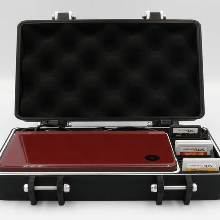 DSi XL Compabitble Rugged Protective Carrying Case with Removable Flexible TPU Cushion, Foam and O-ring for Full System Protection