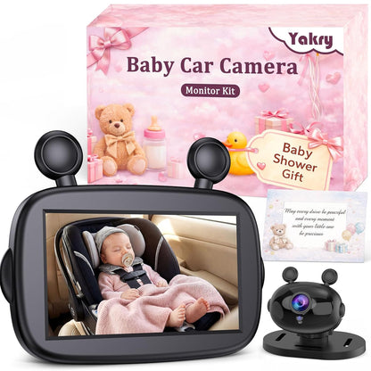 HD 1080P Baby Car Camera with 150° Wide Angle View