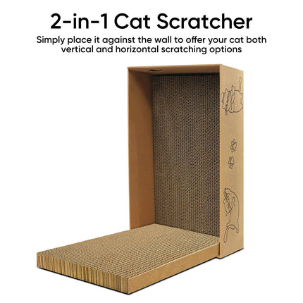 Cat Scratcher, 5 Packs in 1 Cardboard Box Cat Scratching Pad, Large