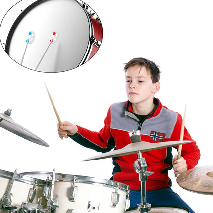 30 Pieces Drum Dampeners Gels Silicone Gel Pads Soft Drum Dampeners for Cymbals Tone Control(Clear with Colored Dots)