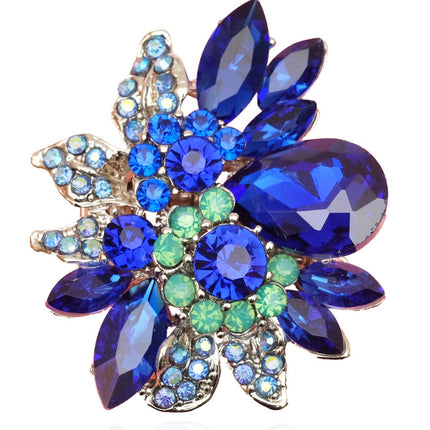 Luxury Froral Cocktail Statement Rings Stretch Adjustable Ring