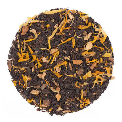 English Tea Store Vanilla Chai Tea Loose Leaf - 4oz | Spiced Black Tea with Cardamom Cinnamon Ginger Cloves | Creamy Vanilla Twist for Cozy Hot Tea | Indian Inspired Masala Tea Experience