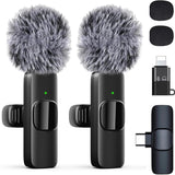 Professional Wireless Lavalier Microphone for Phones and Tablets