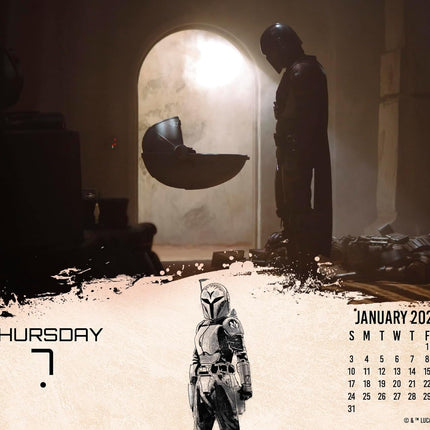 2027 Star Wars Mandalorian Day-at-a-Time Calendar