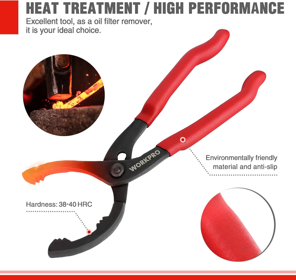 12-Inch Adjustable Oil Filter Pliers - photo 3