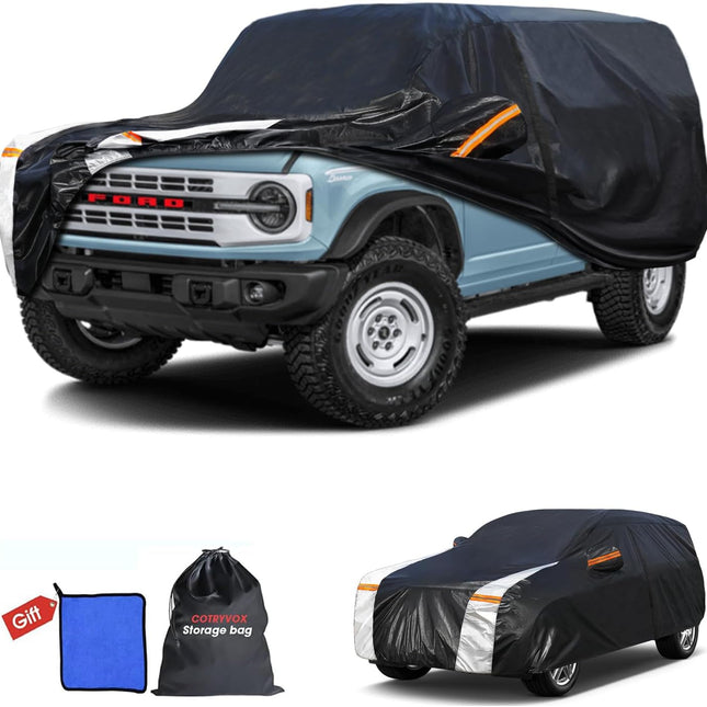Multi-Layer Waterproof Full Car Cover for 4-Door Vehicles