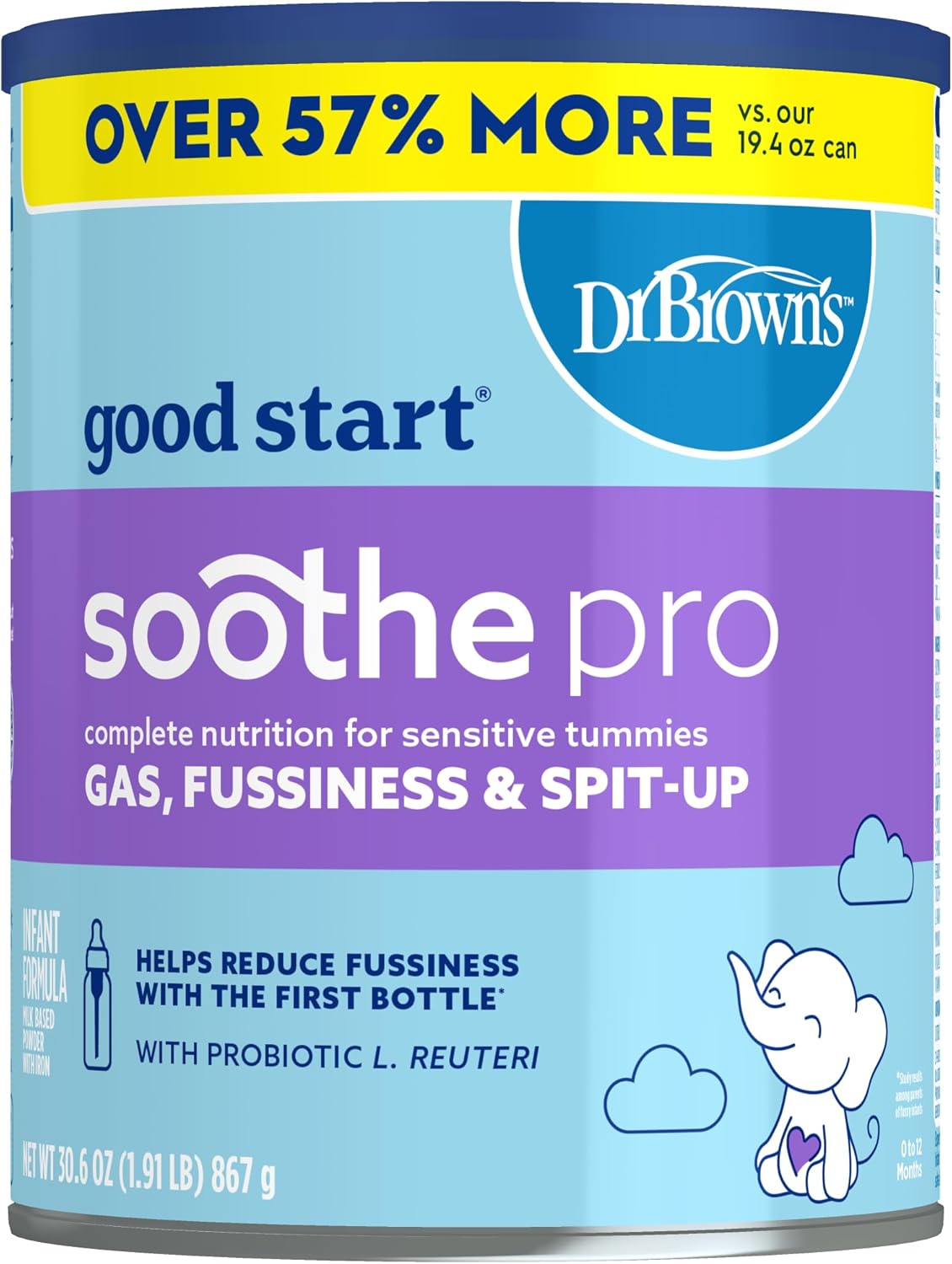 Baby Formula Powder for Sensitive Tummies, 30.6 oz