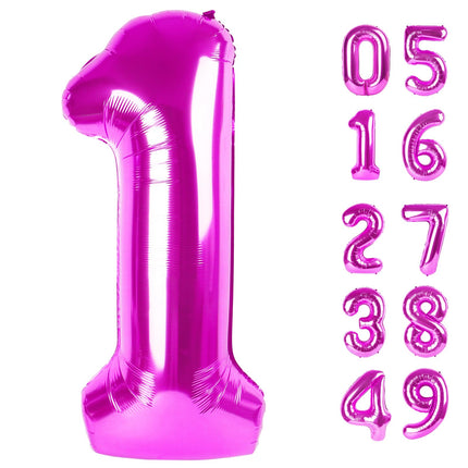 Gold 1 Balloon - Number Balloon 40 Inch, 1st Gold Birthday Decorations