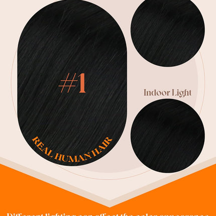 Sunny Hair 22 Inch Itip Human Hair Extensions, Black, Easy to Maintain Remy I Tip Hair, for Women with Thick Hair Seeking Length Without Bulk, Stays Secure for Parties and Weddings, 50g