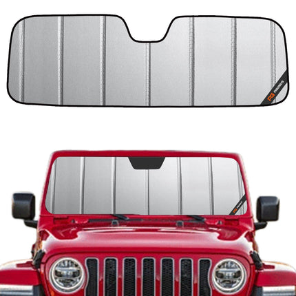 Windshield Sun Shade for Jeep Wrangler JL 2018-2026, Gladiator 2020-2026 Front Window Sunshade - AstraGuard