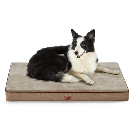 Memory Foam Dog Beds Large Sized Dog, Orthopedic Crate Pads, 35x22