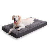 Washable Dog Bed for Crate Waterproof for Medium Dogs,41x27 Inch,Gray