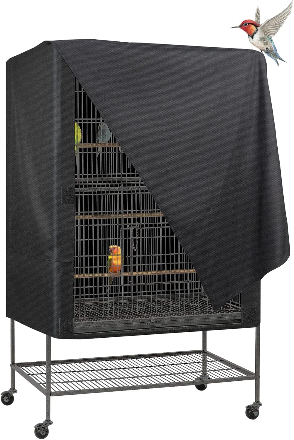 Universal Black Pet Cage Cover, Large