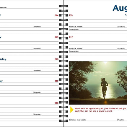 The Complete Runner's Day-by-Day Log 2027 Planner Calendar