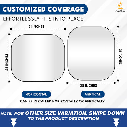 2 Piece Foldable Car Windshield Sun Shade, UV & Heat Protection - photo 6