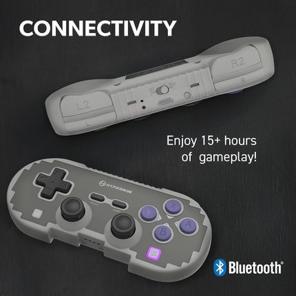 Hyperkin Retro Pixel Art Wireless Gaming Controller with Hall Effect Joystick, Bluetooth PC Controller with 15H Battery Life for Nintendo Switch, Switch 2/OLED/Lite, Steam, Windows 10/11, Android, iOS