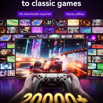 2026 Upgraded Retro Gaming Console, Retro Game Stick, 4K HD HDMI TV Game Stick, Built-in Classic Video Games, Plug & Play Game Console for TV 2 Wireless Controllers