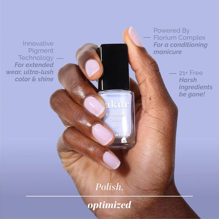 LONDONTOWN Lakur Nail Polish – Blue, Long-Lasting, Streak-Free, Chip-Resistant | 21+ Free Non-Toxic Vegan Nail Color, Strengthens & Hydrates Nails, 0.4 Fl Oz, Cloud Nine