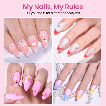 Medium Almond Nail Tips 576pcs 12 Sizes Pre-Etched Soft Gel Tips - photo 2