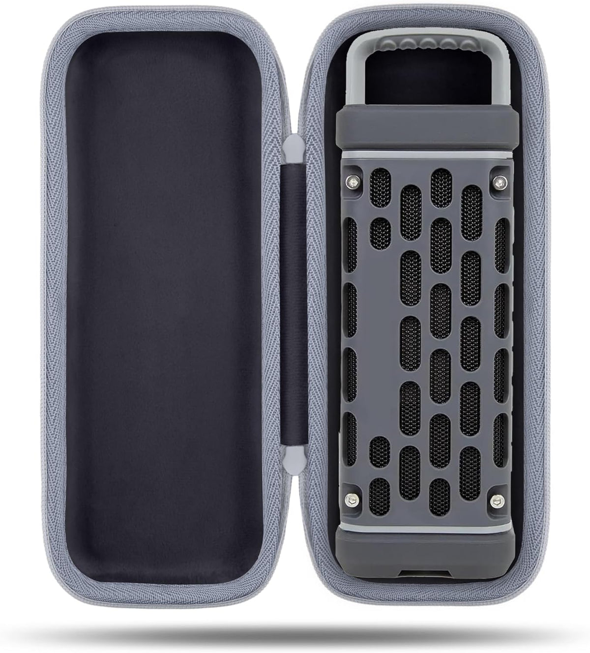 Black Hard Carrying Case with Handle for Outdoor Portable Speaker