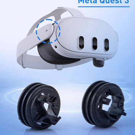 Speaker Arm Left & Right Fixing Rings For Meta Oculus Quest 3 VR Headset Replace Repair Parts (a Pair)
