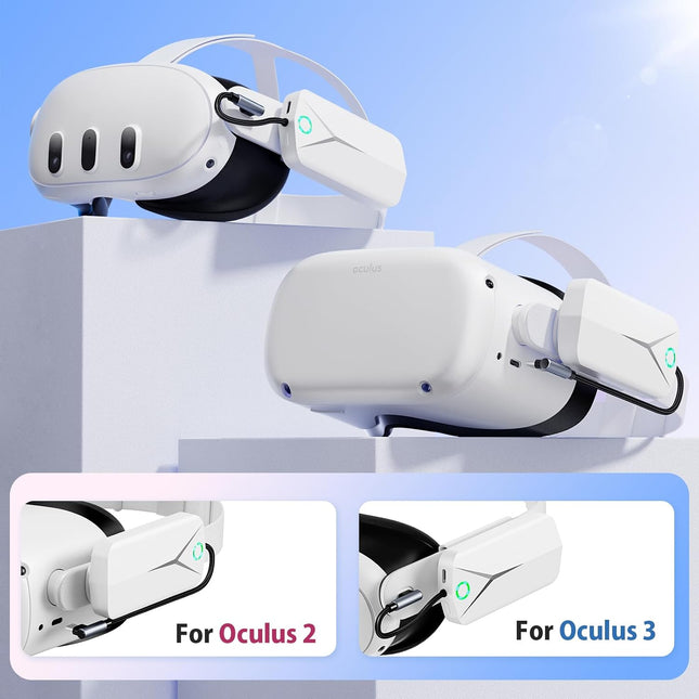 Battery Pack for Oculus Quest 3 and 2, Accessories for Meta Quest 2/3
